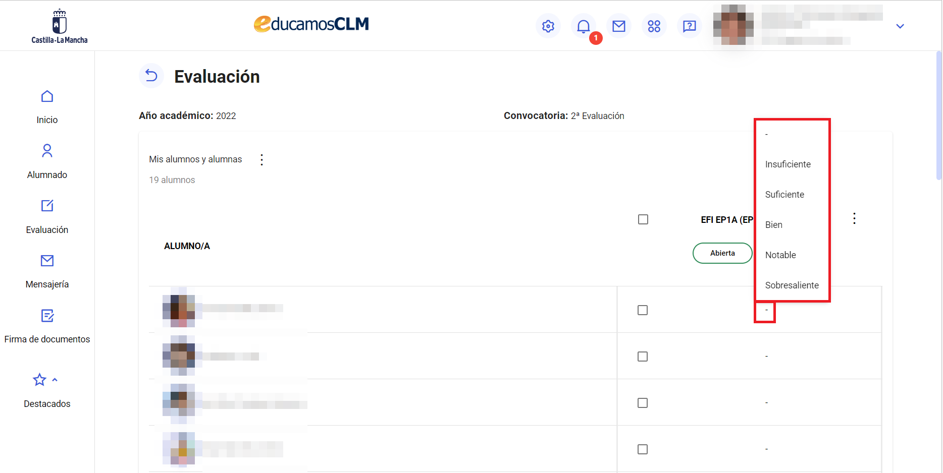 Evaluación