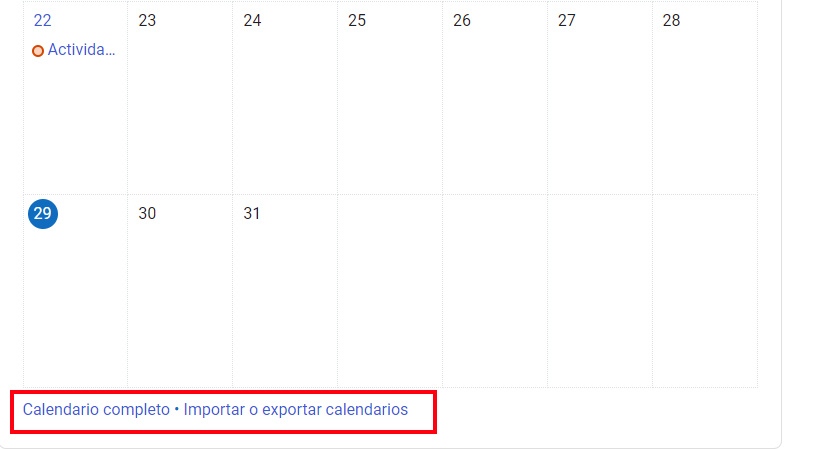 Importar o exportar calendarios