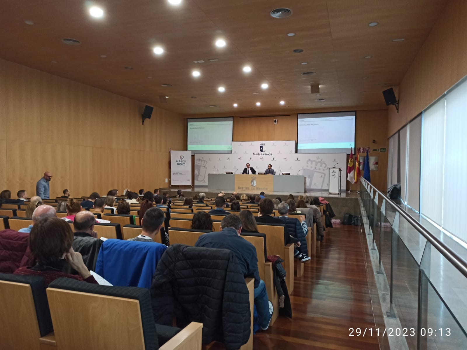 Jornada en el Aula del Futuro institucional de Castilla–La Mancha